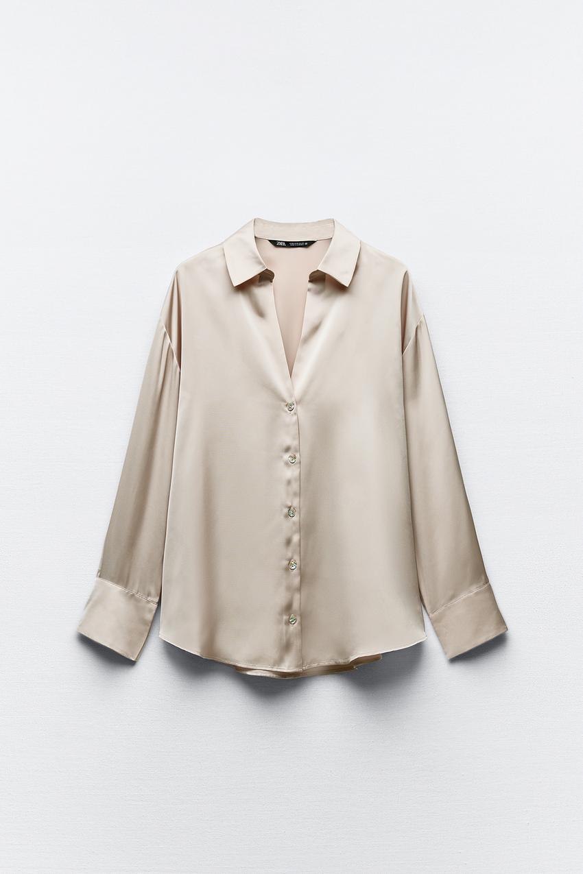 ZARA - BASIC SATIN SHIRT