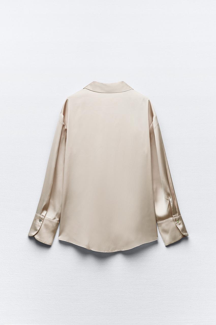 ZARA - BASIC SATIN SHIRT