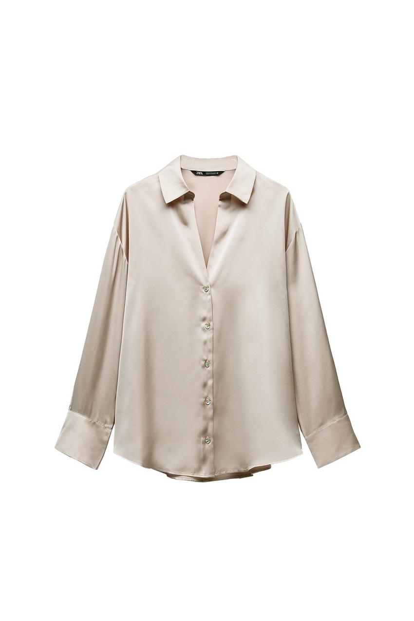 ZARA - BASIC SATIN SHIRT