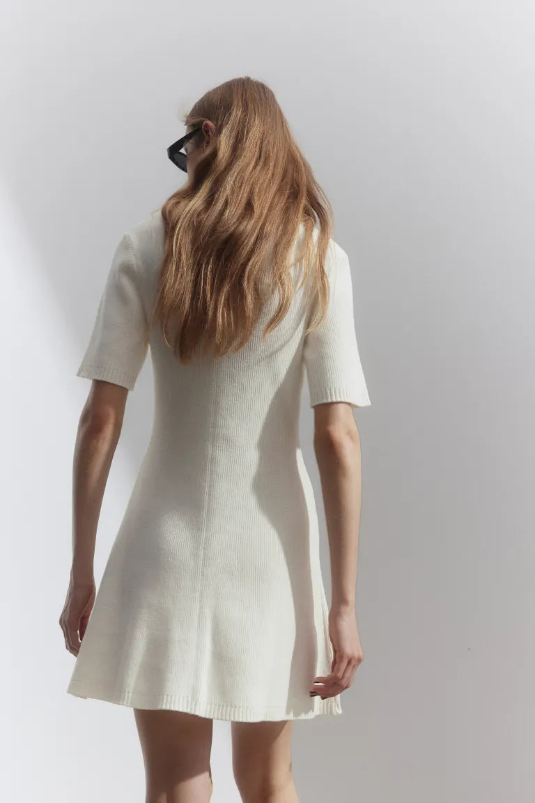 H&M - Rib-knit button-front dress