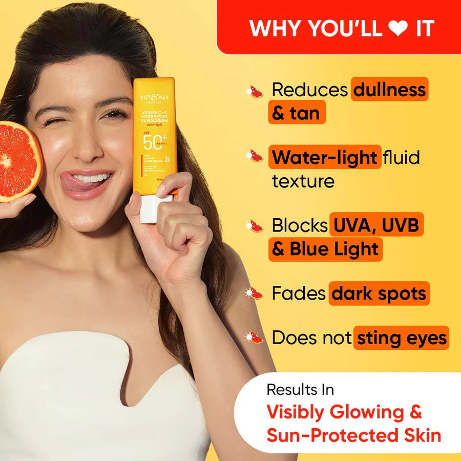 DOT & KEY - Vitamin C + E Sunscreen, SPF 50+ PA++++