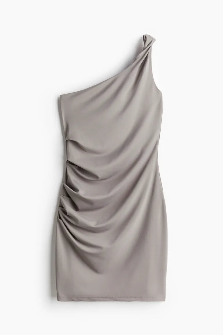 H&M - Draped one-shoulder dress