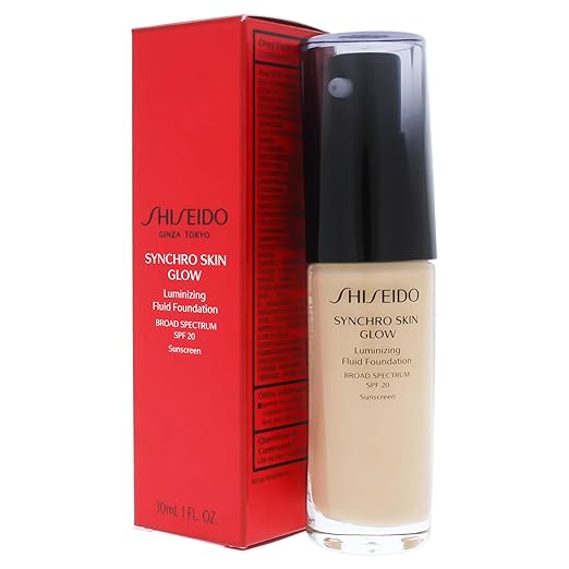 Shiseido - Syncro Skin Glow Luminizing Fluid Foundation, Golden 2, 30ml