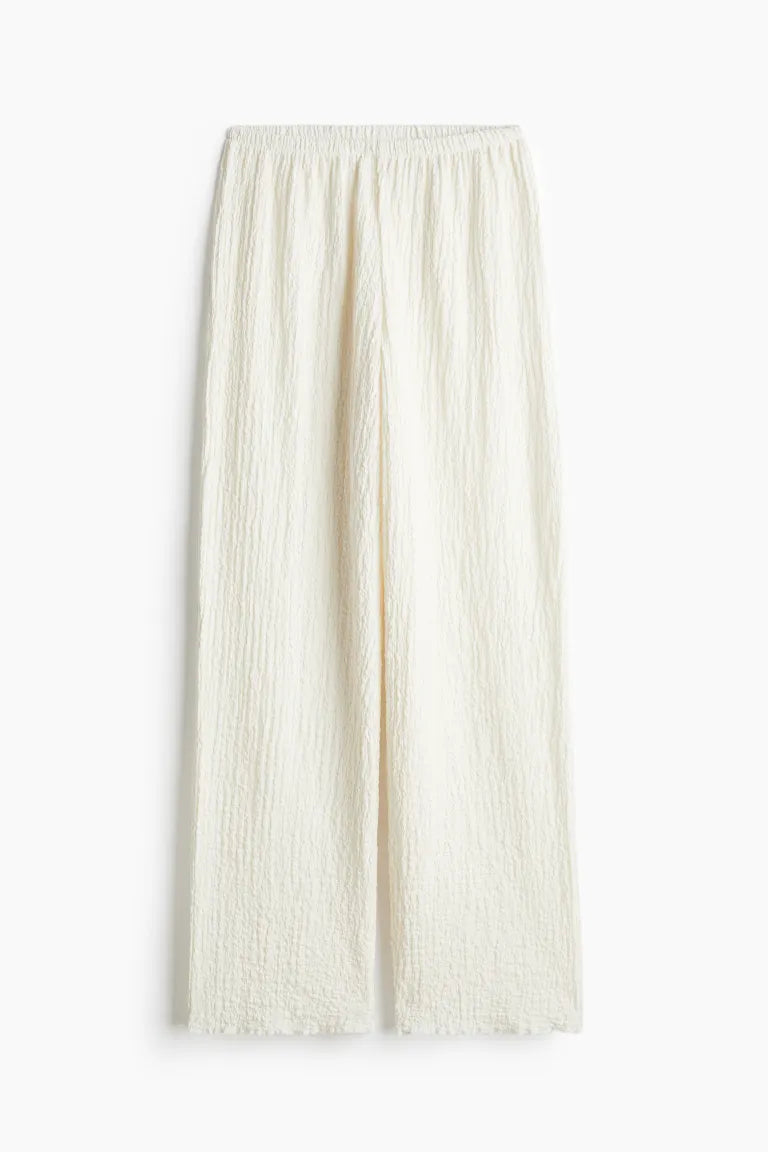 H&M - Wide crinkled trousers