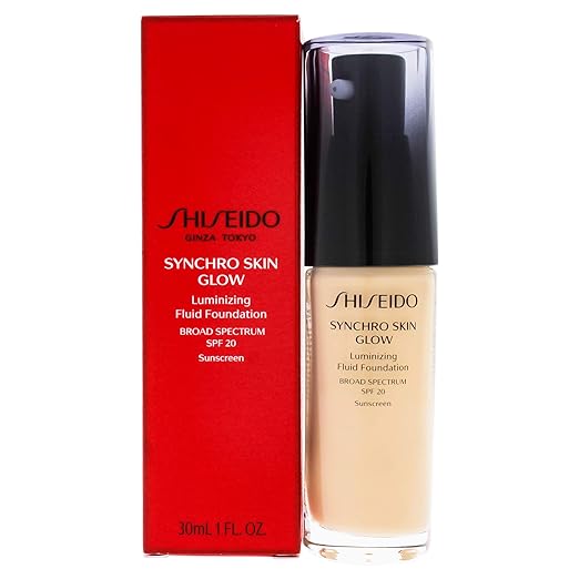 Shiseido - Syncro Skin Glow Luminizing Fluid Foundation, Golden 2, 30ml