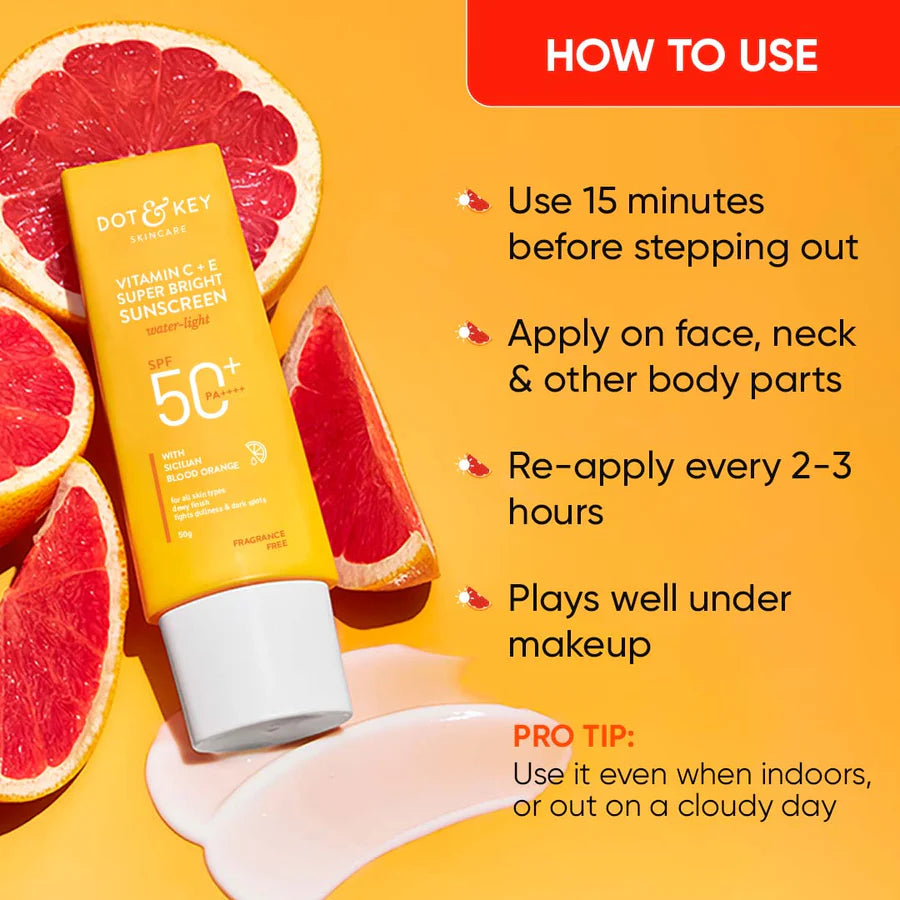 DOT & KEY - Vitamin C + E Sunscreen, SPF 50+ PA++++