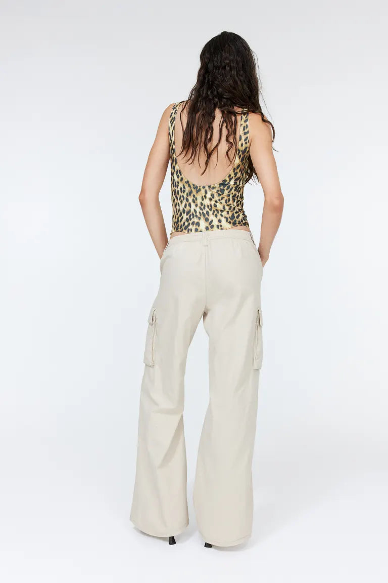 H&M - Canvas cargo trousers