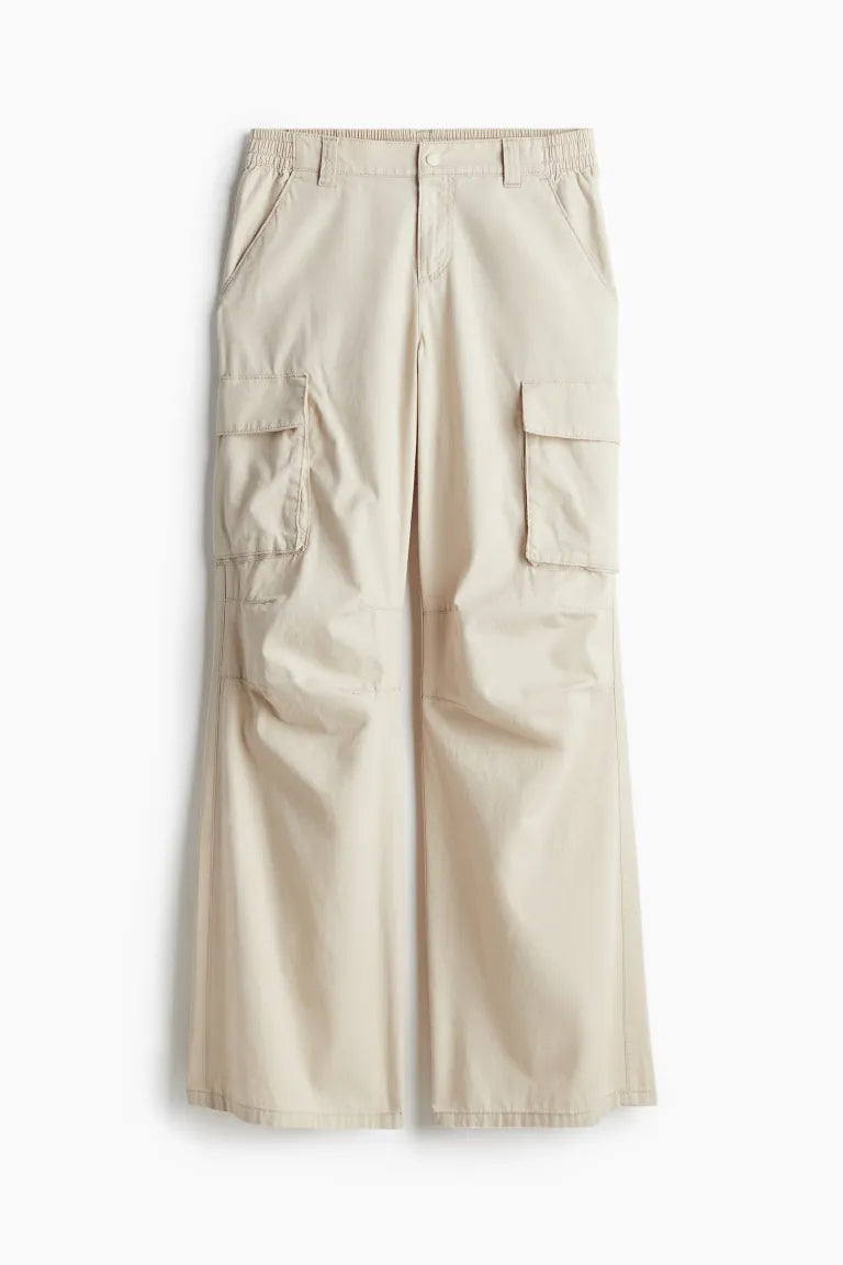 H&M - Canvas cargo trousers