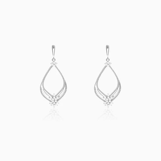 GIVA - Silver Princess Earrings