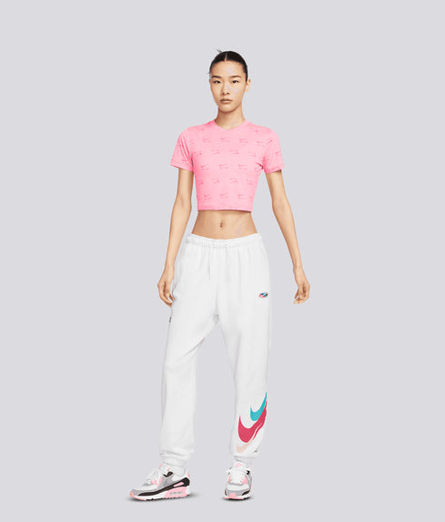 NIKE - SPORTSWEAR AIR SLIM CROP TEE 'CORAL CHALK'