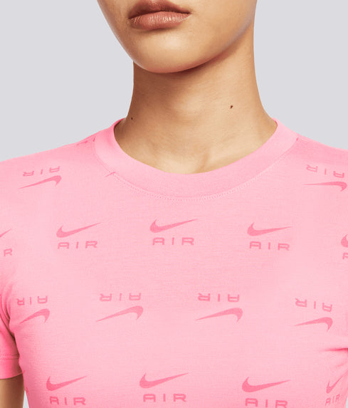 NIKE - SPORTSWEAR AIR SLIM CROP TEE 'CORAL CHALK'