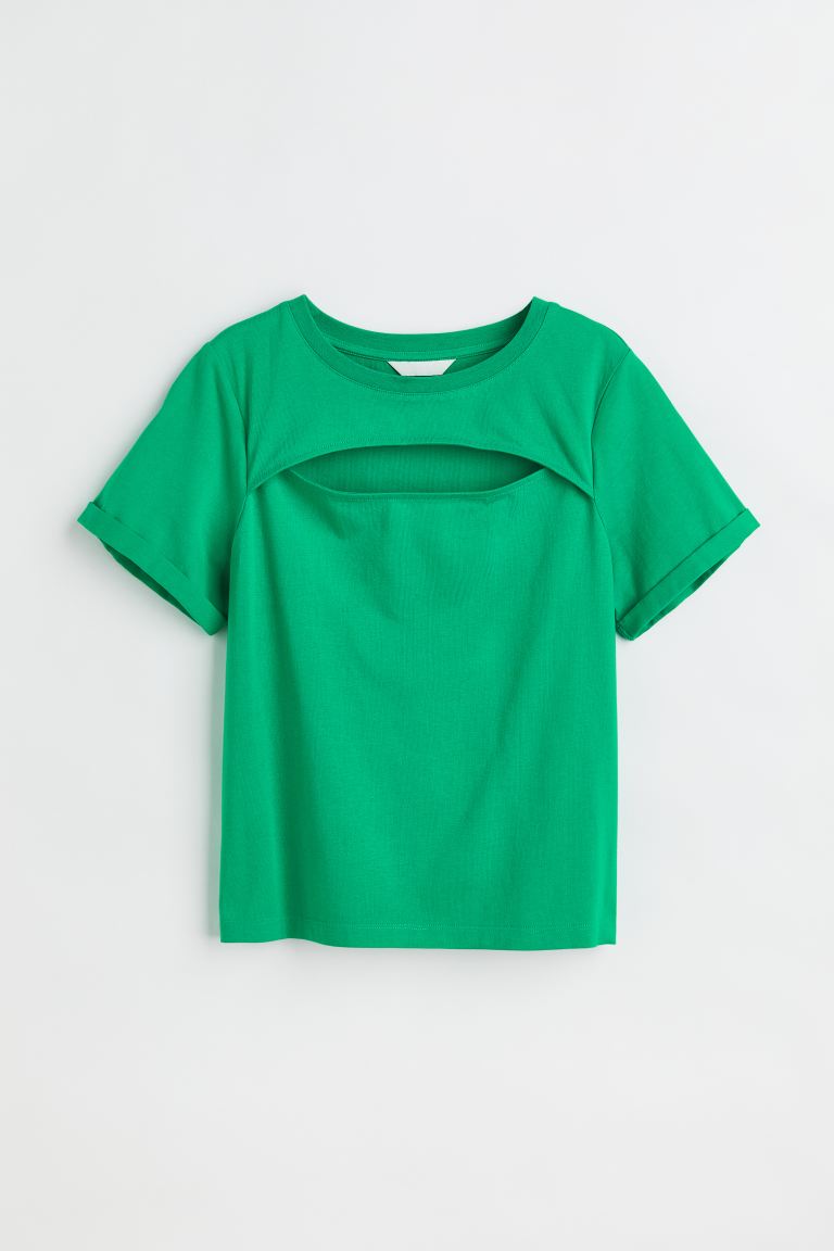 H&M - Cut-out-detail T-shirt