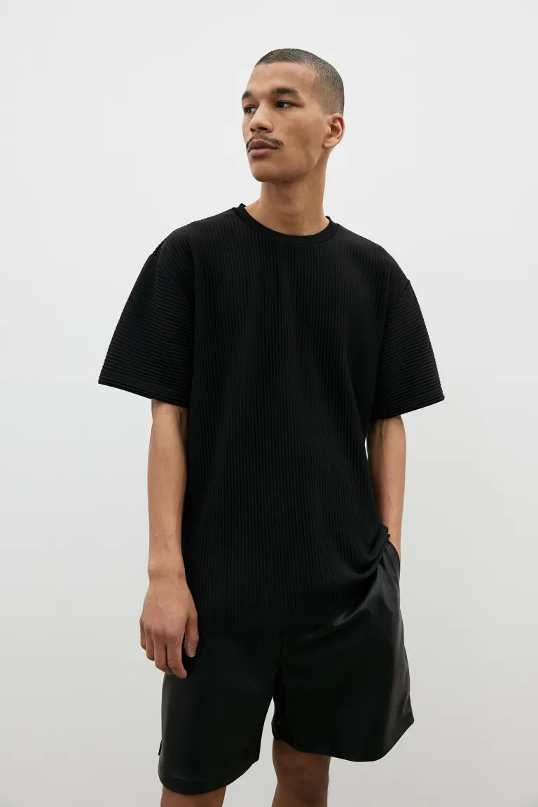 H&M - Loose Fit Pleated T-shirt