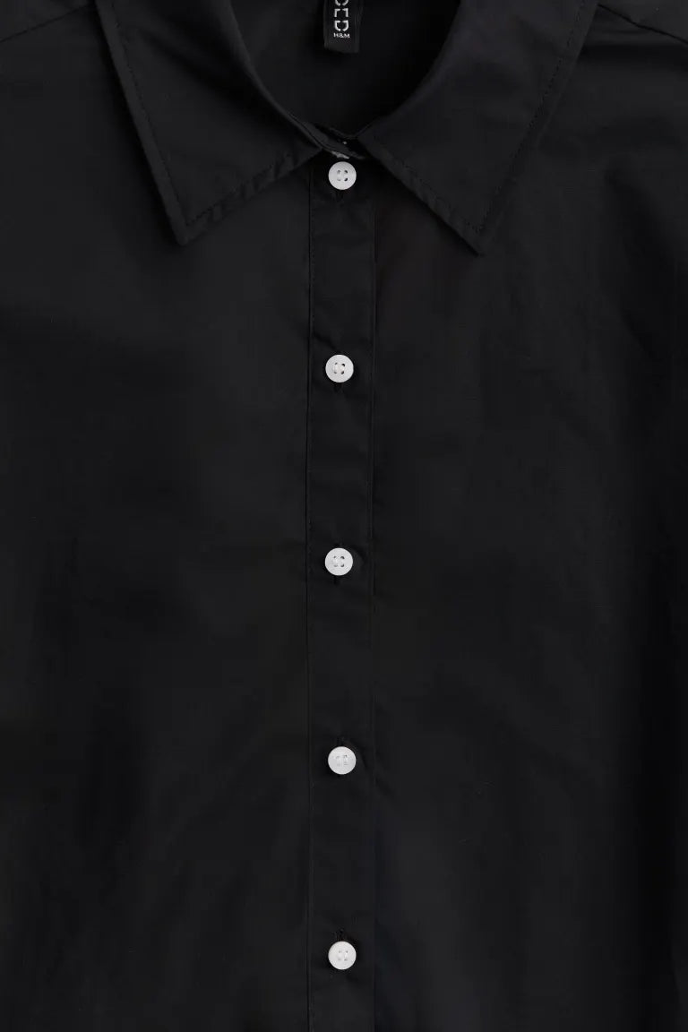 H&M - Cropped cotton shirt