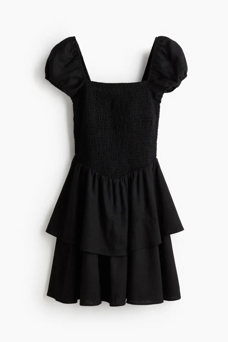 H&M - Tiered-skirt smocked dress