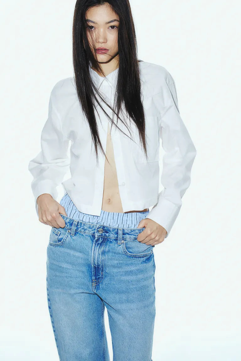 H&M - Boxy-style poplin shirt