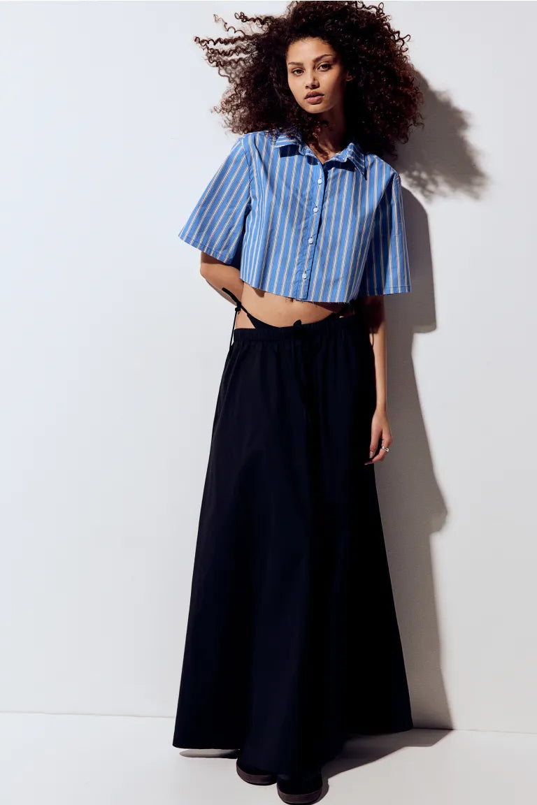 H&M - Cropped cotton shirt