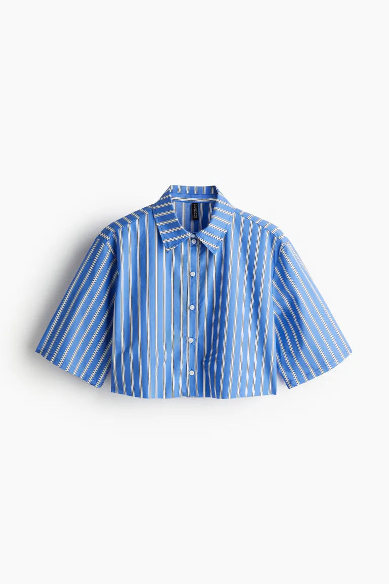 H&M - Cropped cotton shirt