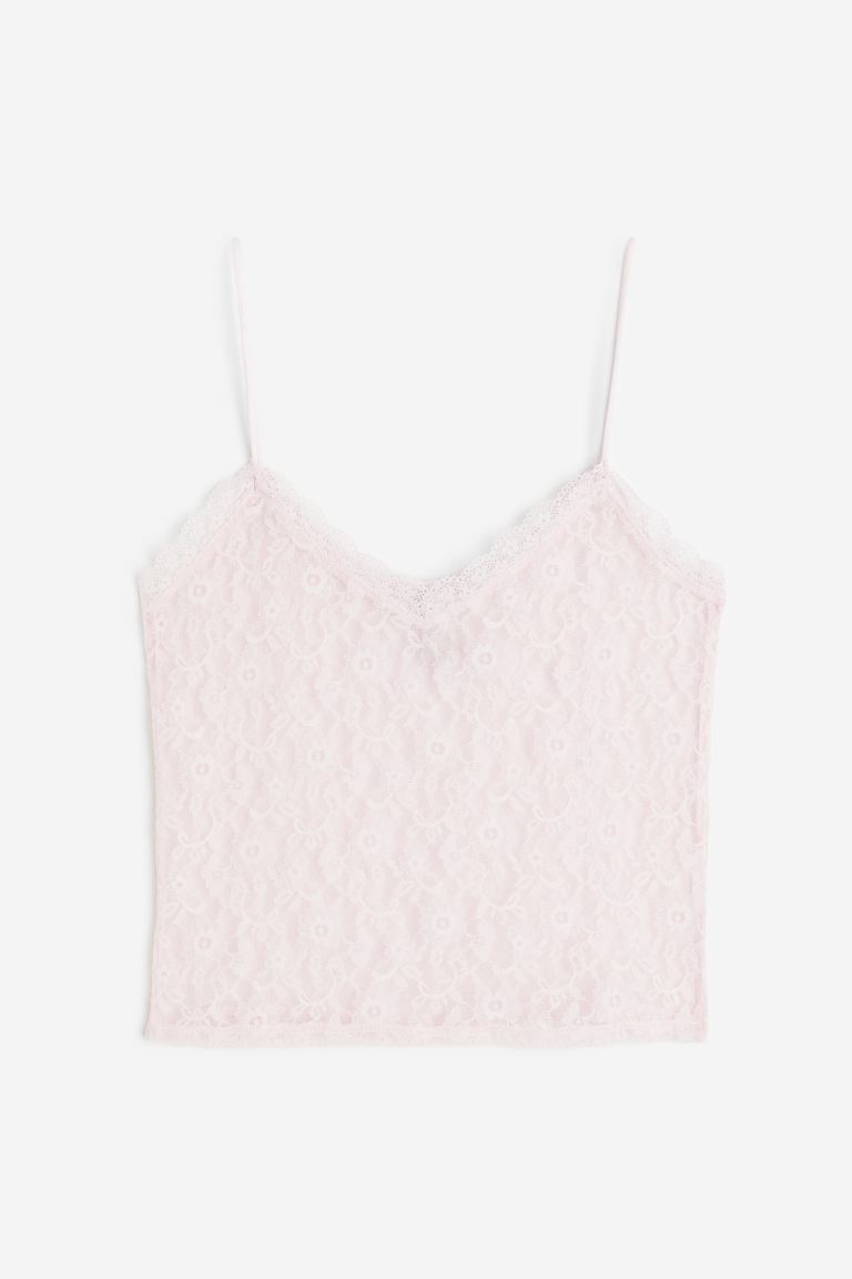 H&M - Sheer lace strappy top