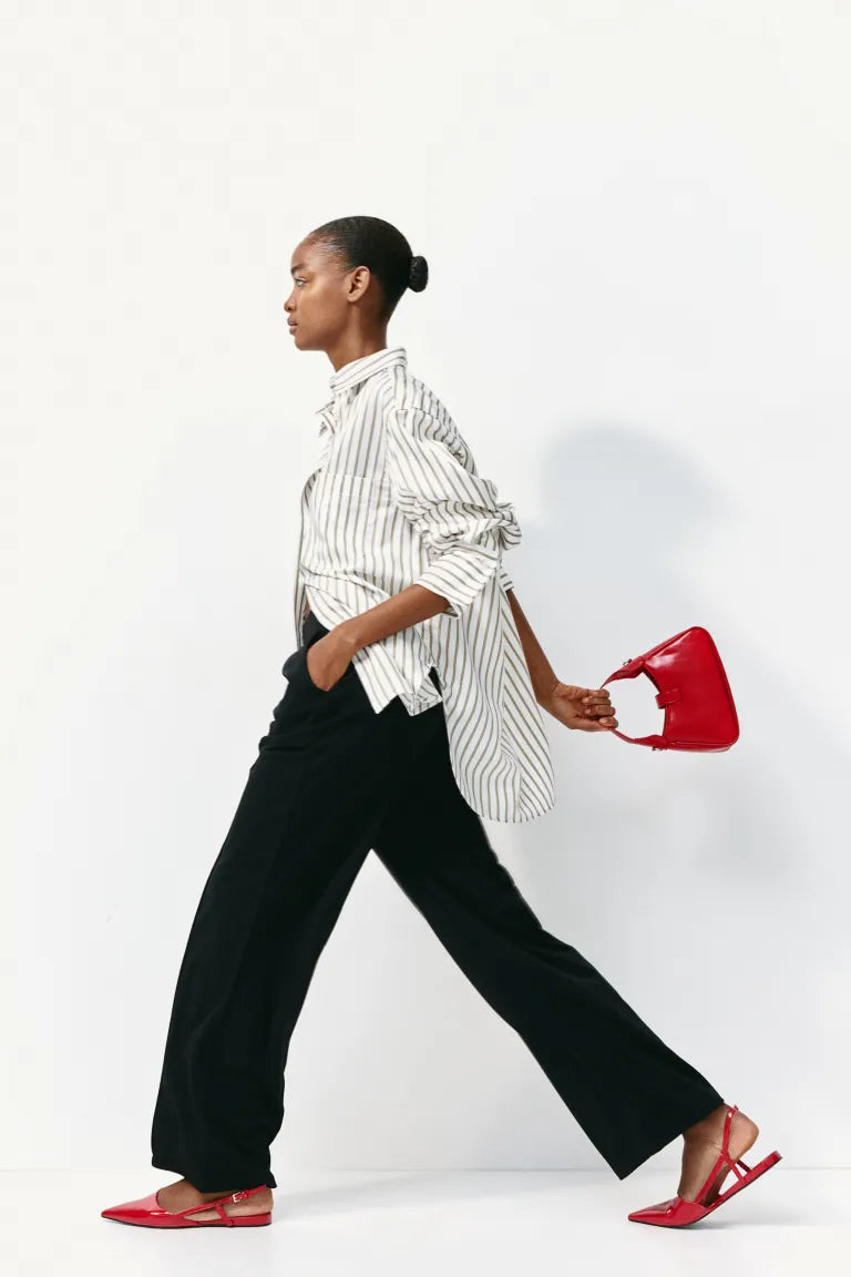 H&M - High-waisted tailored trousers