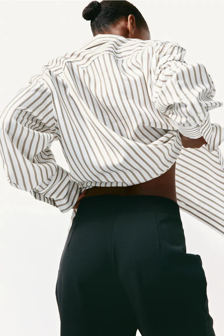 H&M - High-waisted tailored trousers